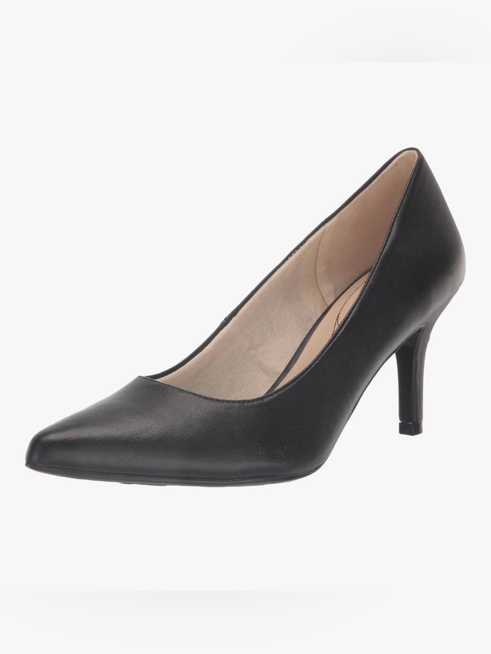 GOOD CONDTN Life Stride Vegan Black Leather Sevyn Heel Pumps (7.5)